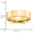 thumbnail image 3 of 14K Yellow Gold 14Ky 6mm Standard Flat Comfort Fit Band Size 4.5 Made In United States flc060-4.5, 3 of 5