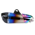 thumbnail image 2 of Motorcycle Fashion Blue Universal 51mm Slip on Exhaust Muffler Rear Pipe Tailpipe, 2 of 9