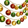 thumbnail image 3 of EWASWON Christmas Christmas LED Snowball String Lights, 10 LED 1.5m, Battery Operated Flexible, for Christmas Tree Indoor Outdoor Wedding Party Decorations, 3 of 3