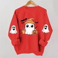thumbnail image 6 of Halloween Sweatshirts Women Sweatshirt Shirt Spooky Season Witch Pullover Top, 6 of 7