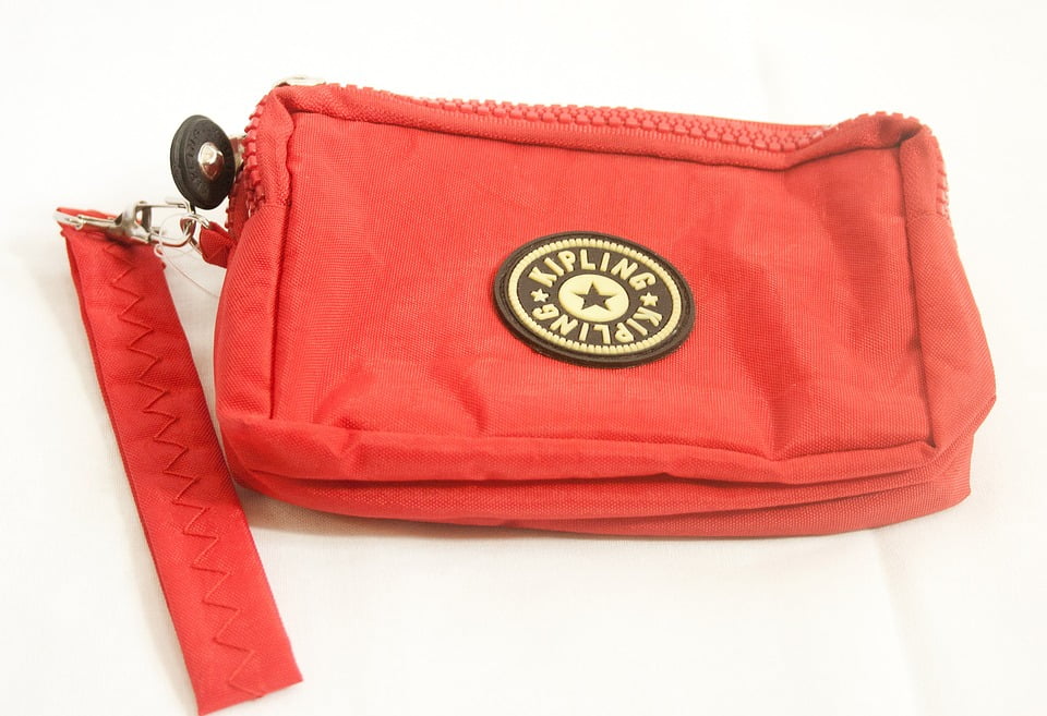 Canvas Print Pink Glamour Red Purse Handbag Fashion Bag Stretched