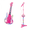 Light red, variant on Musical Instrument Toy Guitar and Microphone Stand Pretend Play Set with Adjustable Height, Birthday Gifts Toys for Girls 3-6 Years-Blue
