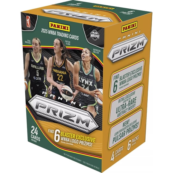 2025 Panini Prizm Exclusive WNBA Trading Card Lot de 6 Blaster Box (6 Blaster Exclusive WNBA Logo Prizms)