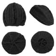 thumbnail image 6 of NPolar Unisex Knit Beret Hat Winter Warm Hat Skull Cap Beanie Black, 6 of 9