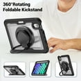 thumbnail image 6 of Decase for iPad Mini 7 Case 2024 (A17 Pro) Case,Rugged Durable Shockproof Tablet Cover with 360° Rotating Hand Strap Foldable Hidden Stand,for iPad Mini 7th/6th Generation Case (2024/2021),Clear, 6 of 9