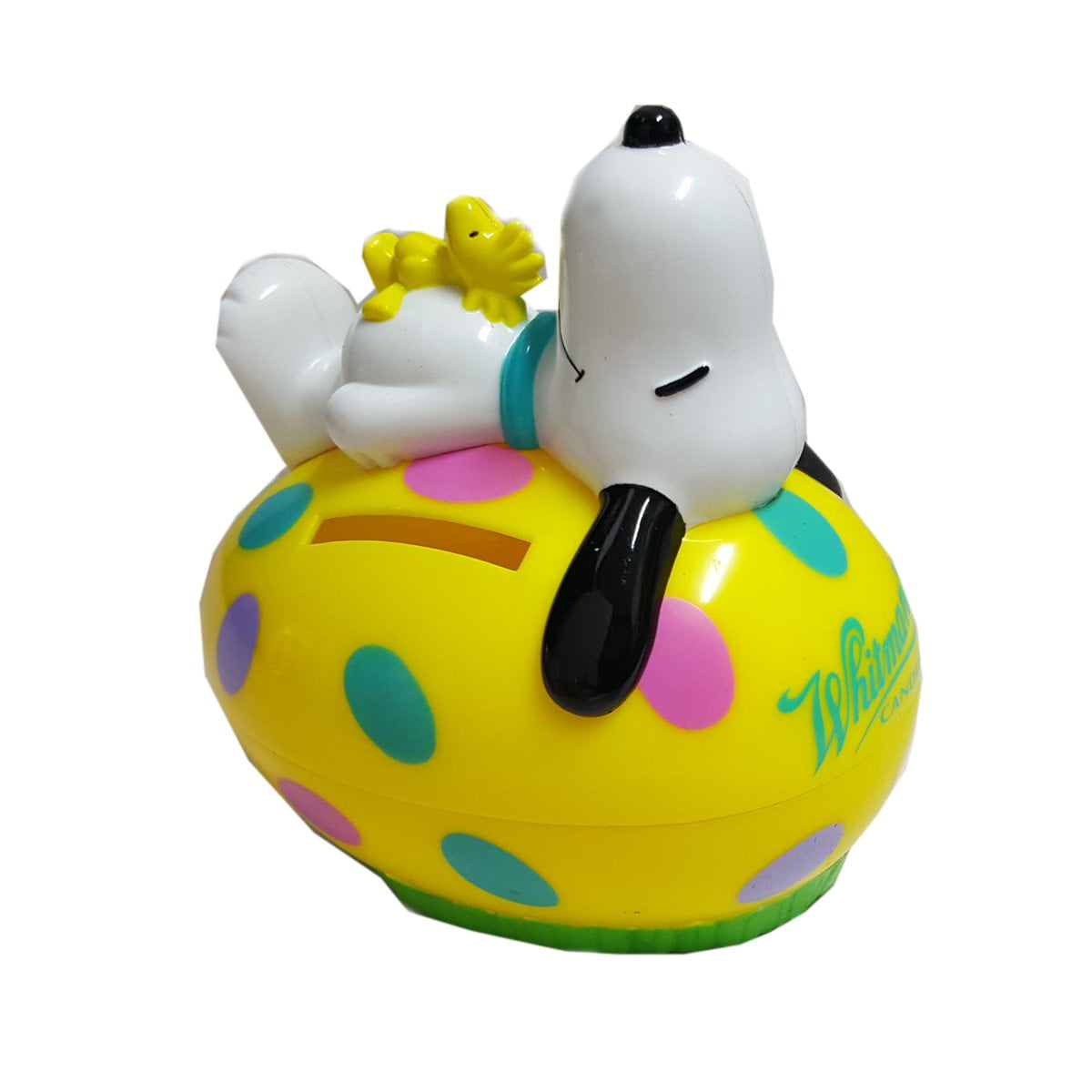 Whitman's Peanuts Snoopy & Woodstock Easter Egg Coin Bank