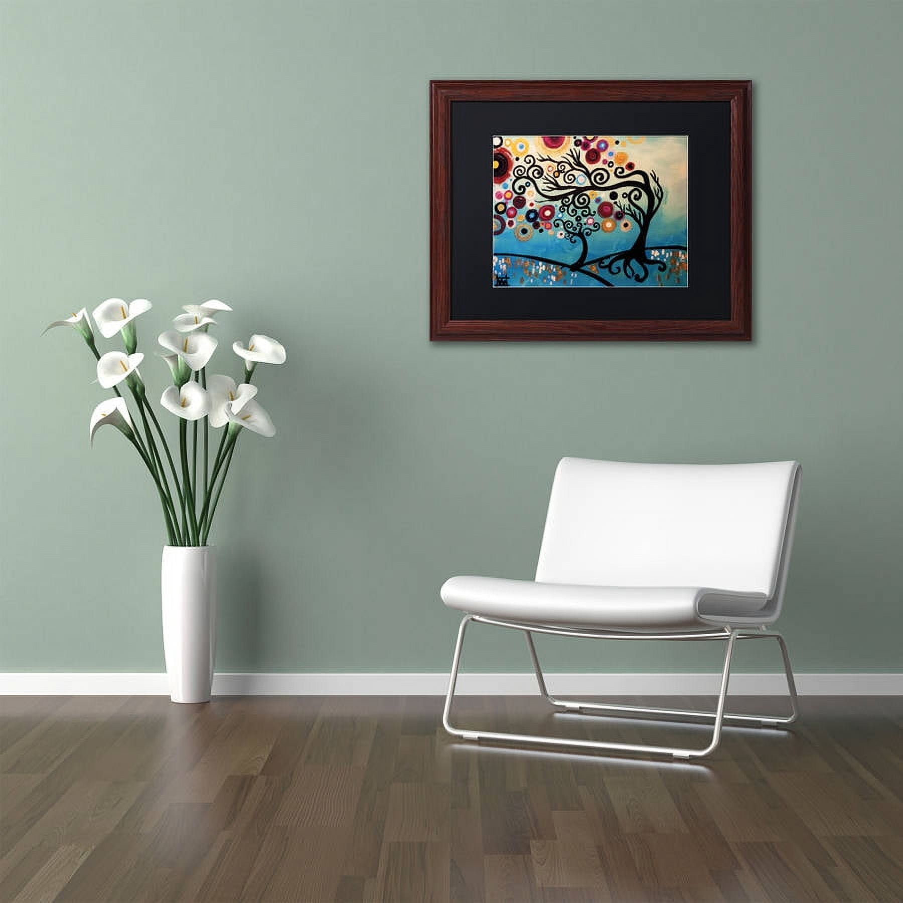Trademark Fine Art "11" Canvas Art by Natasha Wescoat, Black Matte, Wood Frame
