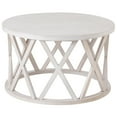 thumbnail image 1 of COZAYH Rustic Farmhouse Round Coffee Table, X-Motifs Legs & Wood Textured Top, 1 of 12