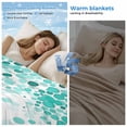 thumbnail image 2 of Turquoise Polka Dot Cooling Blanket,Lightweight Breathable Summer Throw Blanket with Double Sided Cold Effect,Abstract Modern Art Dots Watercolor Picnic Blankets Bed Sheet for Hot Sleepers 30"x40", 2 of 8