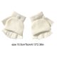 thumbnail image 2 of Qarigey 1 par de guantes sin dedos, accesorio de ropa sencillo y cómodo de Color sólido, guante de punto Convertible para niñas para invierno guantes y mitones Blanco Qarigey AP009852-02, 2 of 6