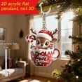 thumbnail image 2 of Christmas Cute Snowman 2D Acrylic Car Keychain - Pendant Holiday Decor, Durable Gift Idea, Versatile Ornament, Walmart Exclusive, 2 of 3