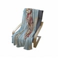 thumbnail image 4 of Letter V Soft Flannel Fleece Throw Blanket, Nautical ABC with Beach Inspired Coastal Oceanic Marine Elements, Cozy Plush for Indoor and Outdoor Use, 50" x 70", Dark Coral Pale Blue, by Ambesonne, 4 of 6