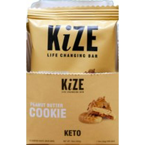 Kize Life Changing Bar, Keto Peanut Butter Cookie, 1 Energy Bar, 1.5 Oz