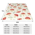 thumbnail image 3 of Pofeuu Cartoon Flat Mushrooms Print Ultra-Soft Micro Fleece Blanket,for Bed Or Sofa,All Season Throw Blankets Flannel Blanket-40"x30", 3 of 7