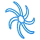 thumbnail image 4 of Casco flexible interior de silicona forro transpirable accesorios de bicicleta azul, 4 of 6