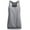 Grey, variant on Women Summer Tops Womens Sleeveless Round Neck Wrinkled Loose Racerback Workout Tank Top Blouse Undershirts Women Yoga Bra Band Size Bedroom Bra30 Compression Shirts Long Nonslip Band Girls Grey XL