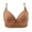 Brown, variant on Homenesgenics Bras for Women Plus Size Push Up Wireless 44dd Woman's Printing Gathered Together Large Size Daily Bra underwear No Rims Brown XXXXL