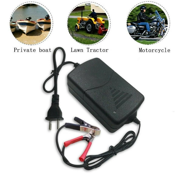 Blarkrus Black Us Standard 12v1.5a Car And Motorcycle Smart Battery Charger