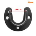 thumbnail image 4 of Acero inoxidable soporte de barra de armario en forma de U Toalla de ducha cortina poste Base tornillos, 25 mm 4 Piezas Inevent HA002376-01, 4 of 6
