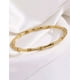 thumbnail image 3 of Brazalete Pulsera Oro Laminado Diseño Bambú Rígido, 3 of 8