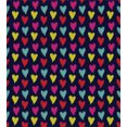 thumbnail image 3 of Valentine's Day Duvet Cover Set, Romantic Colorful Hearts Love Happiness Theme Valentine's Day Illustration, Decorative 3 Piece Bedding Set with 2 Pillow Shams, Queen Size, Multicolor, by Ambesonne, 3 of 3