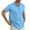 Sky Blue, variant on RMGVDSD Mens Polo Shirts Men's Casual Zipper Polo Shirts Regular Fit Short Sleeve Knitting Shirts Slim Fit Stretchy Golf Shirts Soft Stretchy Polo Shirts
