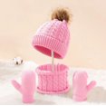 thumbnail image 3 of TYGHBN Winter Kids Hat Scarf Glove Set Knit Lined Neck Warmer Mittens for Toddler Boys Girls Gloves Scarf Set for Boys Scarf Gloves Hat Set for Women Scarf Hat Gloves Hat Gloves Set Hat Gloves Scarf, 3 of 4