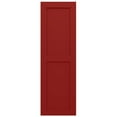 thumbnail image 6 of Ekena Millwork 12"W x 41"H True Fit PVC Two Equal Flat Panel Shutters, Fire Red (Per Pair - Hardware Not Included), 6 of 10