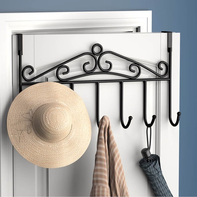 Over The Door Rack 2 Modern Space Hook for Coat Towel Bag Robe Multifunctional Door Hanging Solution