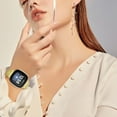 thumbnail image 4 of REQO Bling Metal Bands Compatible with Fitbit Versa 4 /Fitbit Versa 3 /Fitbit Sense 2 /Fitbit Sense Bands for Women,Adjustable Replacement Straps Including regulator, 4 of 6