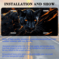 thumbnail image 3 of 1 Pcs 2D Flat License Plate Covers & Frames, Black Panther For Decorative Front, Waterproof For Decoration Aluminum License Plate Covers & Frames Cover For Men Women, 12" X 6", 3 of 7