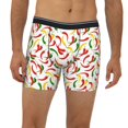thumbnail image 2 of Men'S Boxer Briefs, Bell Pepper Colorful Soft And Breathable Mens Underwear Boxer Briefs With Widen Waist, 2 of 2