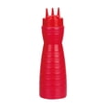 thumbnail image 3 of Botella de para ensaladas Botellas de condimentos 570 ml Botellas de ensalada portátiles recargables multifuncionales Contenedor de para 3 agujeros rojo mayimx Botellas de salsa, 3 of 9
