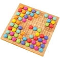 thumbnail image 2 of Juego de cuentas de madera, juego de Go de madera, clip de madera, rompecabezas de cuentas de arcoíris, Clip de madera, juguetes de arcoíris, juego de mesa de rompecabezas de educación temprana Ormromra WRLF-298-2, 2 of 8
