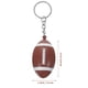 thumbnail image 4 of FELTECHELECTR Llavero con luz LED de rugby, accesorio colgante para gimnasio, deportes, regalos conmemorativos, bolso de coche, llavero, baratija (café), 4 of 7