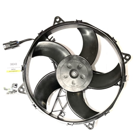 SPAL 30101550 M 11" Puller Radiator Condenser Fan 12 Volt High Performance Curved Blade 1233 cfm VA26-AP50/CWP-44A w Female Vehicle Side Connector Kit/Sealed Version of 30101512