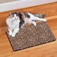 thumbnail image 2 of Cartoon Leopard Print Dog Mat - Playful Cheetah Design Feeding Pad - Multi-Layer Absorbent Core - Easy Rinse Clean for Busy Owners, 2 of 7