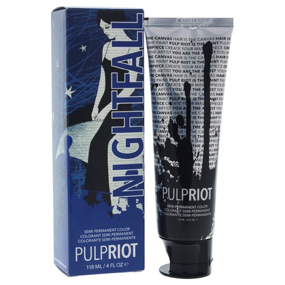 Semi-Permanent Color Nightfall - Blue by Pulp Riot for Unisex - 4 oz Hair Color