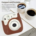 thumbnail image 3 of Instant Camera Storage Case Camera Bag Pu Leather Magnetic Buckle With Shoulder Strap Compatible Wit, 3 of 5