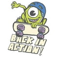 thumbnail image 2 of Boy's Monsters Inc Mike Back in Action  Graphic Tee White Medium, 2 of 4