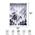 thumbnail image 4 of KOCTHOMY Gray Nature and Woodland Polyester Shower Curtain, 72" x 72" Waterproof, 4 of 4