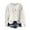 C-White, variant on TIANZEN Womens Fair Isle Sweater Crewneck Long Sleeve Knitted Pullover Fall Winter Loose Sweater Tops Light Jacket Women Drawstring Zip up Jacket