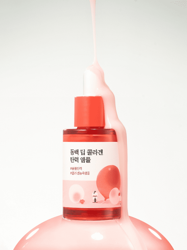 Ampoule raffermissante au collagène profond Camellia de Round Lab 30 ml