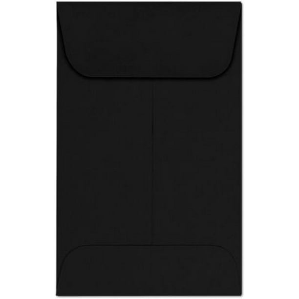 LUX Paper 1 Coin Envelopes, Midnight Black, 2.25 x 3.5 inches, 250