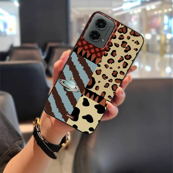 LYM-Phone Case For MOTO G 5G 2024, Cartoon Protective Waterproof Full wrap Soft case Anti-knock Graffiti Phone Pouch Durable Back Cover Anti-dust Cute Dirt-resistant Fashion Design TPU
