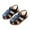 Black, variant on IROINNID Toddler Girls Boys Summer Sandals Kids Beach PU Soft Sole Roman Sandals, Size 1-6Y