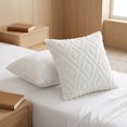 thumbnail image 6 of REGALWOVEN Set of 2 Shaggy Plush Throw Pillow Covers Couch Pillow Covers for Home Beige-1 18" x 18", 6 of 7