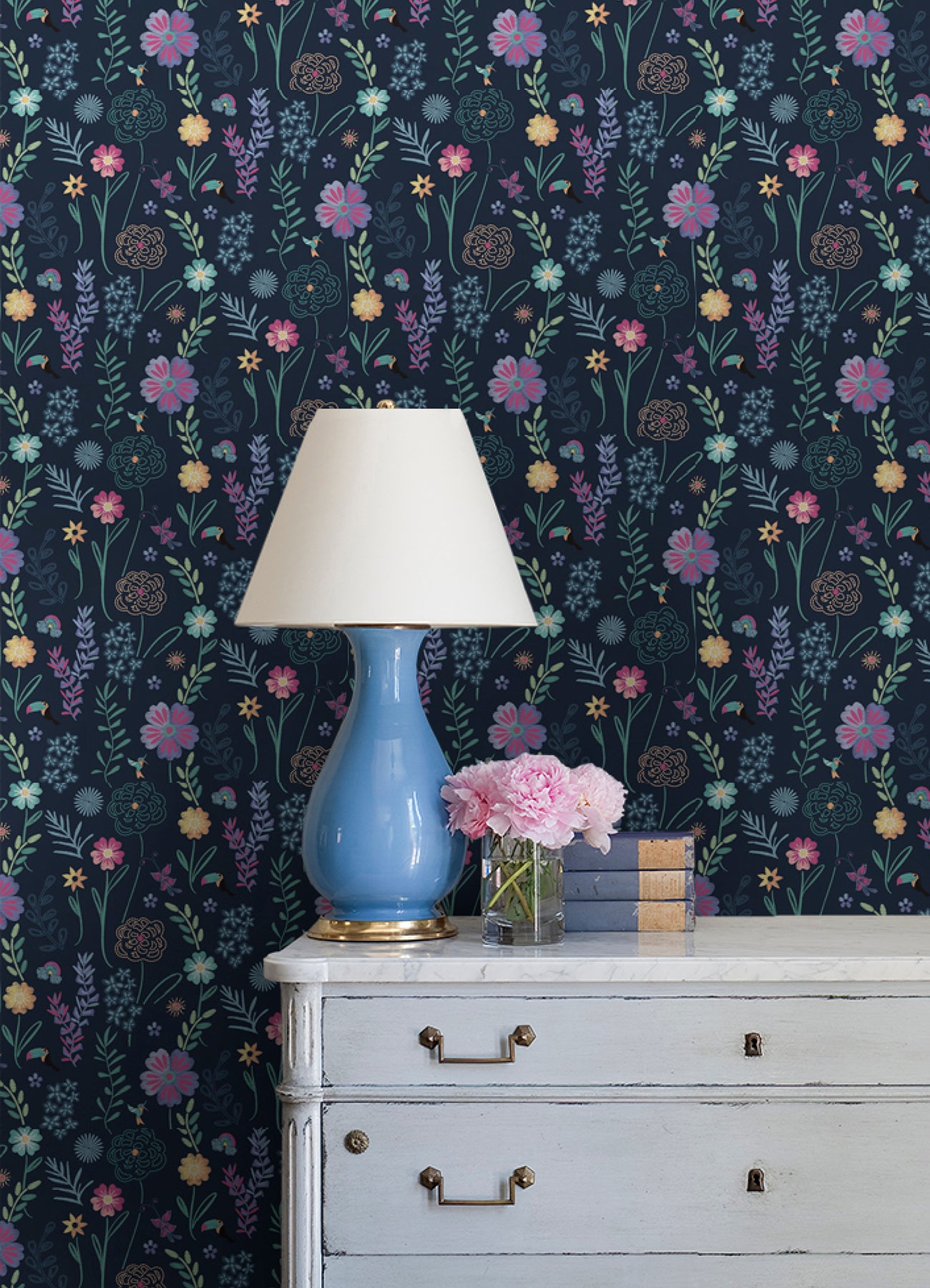 Disney Encanto Embroidery Floral Peel & Stick Wallpaper