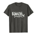 thumbnail image 4 of Tittly T Shirts for Women Tshirts Shirts Women's Just A Small Town Teacher Printed T Shirt Cotton Round Neck Casual Short Sleeves Graphic Tees Summer Tops Dark Gray XL, 4 of 4