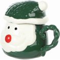 thumbnail image 4 of Christmas Ceramic Mug with Lid Santa Claus Coffee Mug Cartoon Xmas Tea Cup Christmas Gift Holiday Party Supplies 370 ML, 4 of 8
